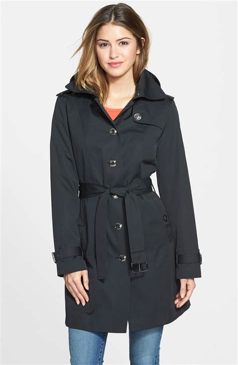 michael kors trenchcoat 142448|Michael Kors single breasted coat.